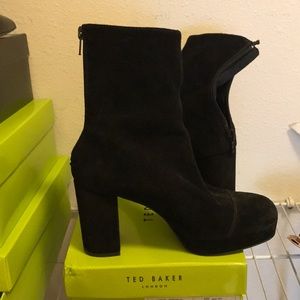 Free people suede ankle booties
